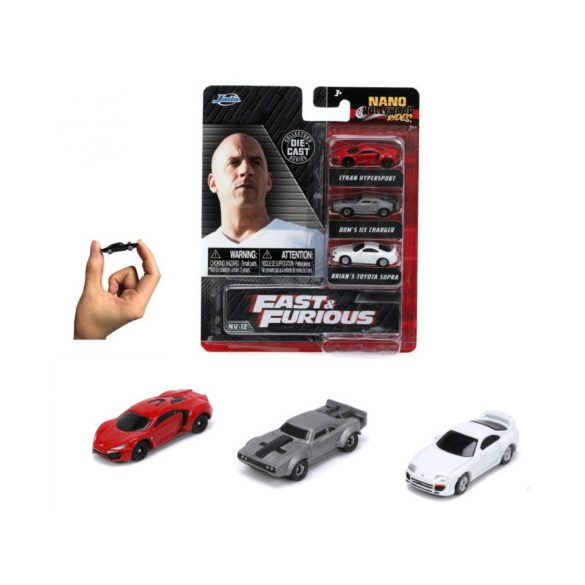 Halálos iramaban : Nano fém autómodell szett 1/64 - Simba Toys 
