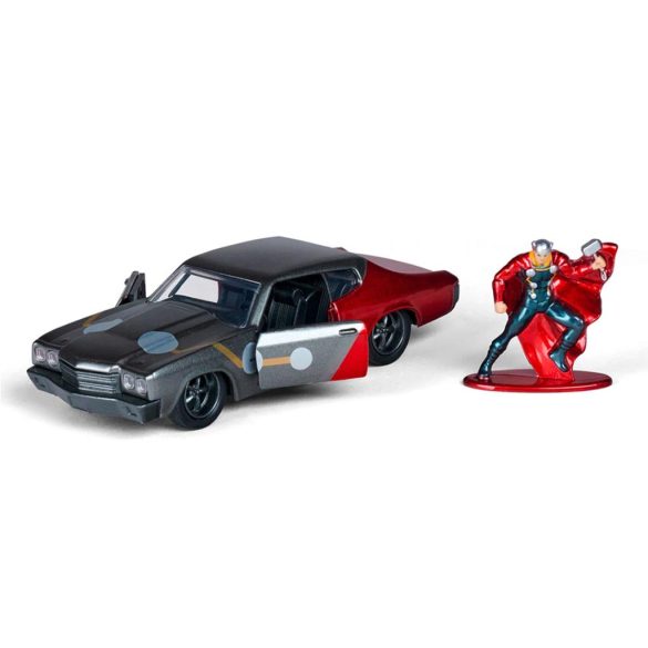 Marvel - Thor 1970 Chevy Chevelle SS fém autómodell figurával - 1: 32