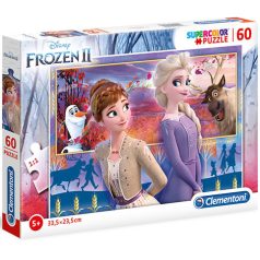   Jégvarázs 2 Elza és Anna Supercolor puzzle 60 db-os Clementoni 