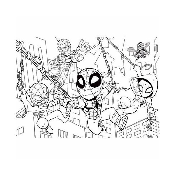 Marvel Szuperhősök színezhető kétoldalas puzzle 60 -os -  Clementoni