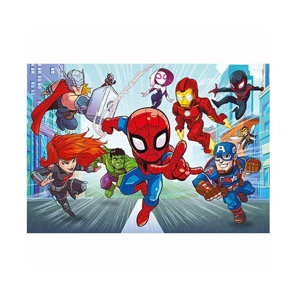 Marvel Szuperhősök színezhető kétoldalas puzzle 60 -os -  Clementoni