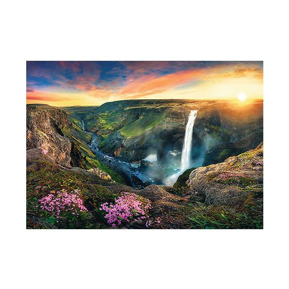 Haifoss vízesés, Izland puzzle 2000 db-os – Trefl