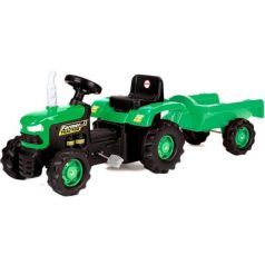 Dolu pedálos traktor utánfutóval - 146 cm