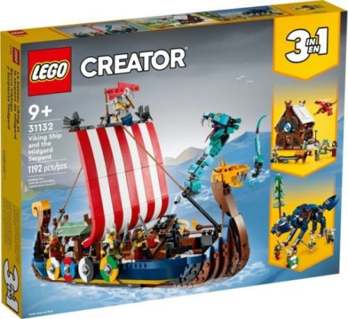 LEGO Creator 31132 - Viking hajó és a Midgard kígyó
