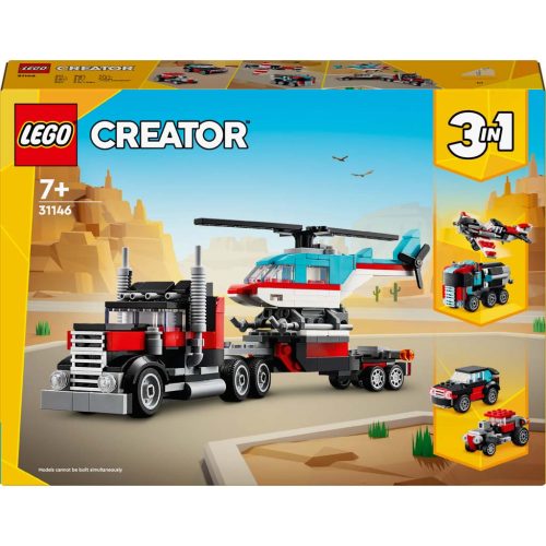 LEGO Creator 31146 - Platós teherautó és helikopter