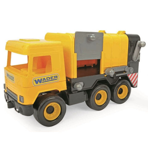 Middle Truck: Kukás autó 43 cm sárga – Wader