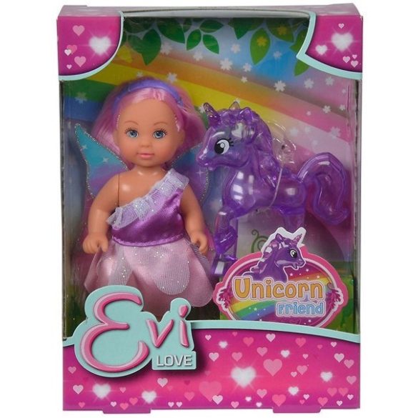 EVI LOVE TÜNDÉR BABA UNIKORNIS FIGURÁVAL