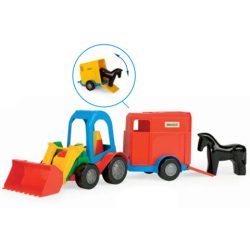   Homlokrakodós Traktor lószállító utánfutóval 41 cm – Wader