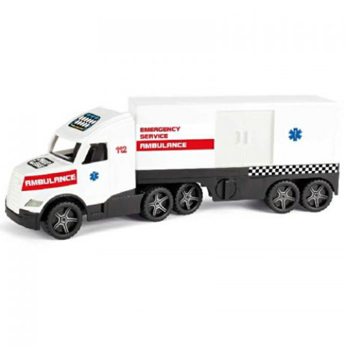 Magic Truck: Mentőkamion fluoreszkáló lámpákkal 81 cm – Wader