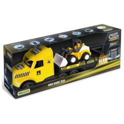   Magic Truck Technic: Kamion buldózerrel és fénnyel 80 cm-es – Wader