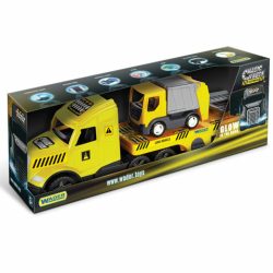   Magic Truck Technic: Kamion kukásautóval és fénnyel 80 cm – Wader