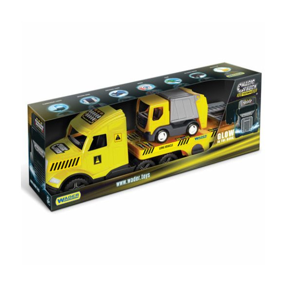 Magic Truck Technic: Kamion kukásautóval és fénnyel 80 cm – Wader