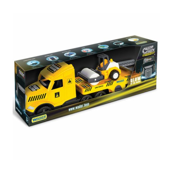 Magic Truck Technic: Kamion úthengerrel és fénnyel 80 cm – Wader
