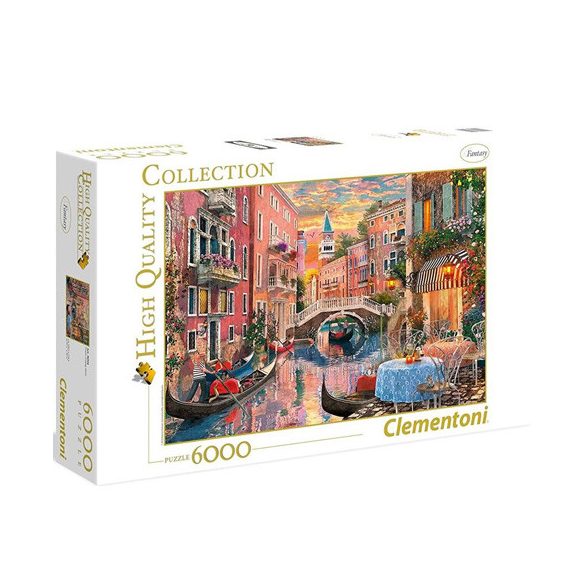 Naplemente Velencében HQC 6000 db-os puzzle- Clementoni