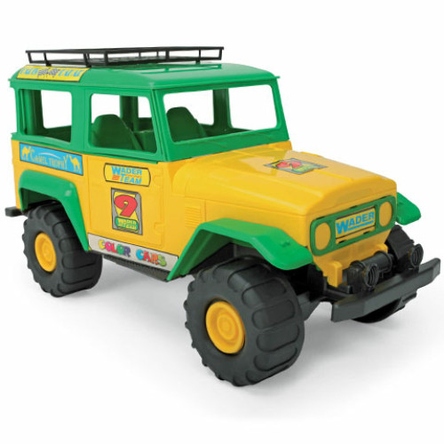 Color Cars zöld-sárga terepjáró autó 38cm - Wader