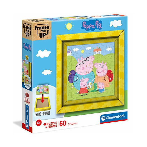 Clementoni Peppa malac keretes puzzle 60db-os - Clementoni