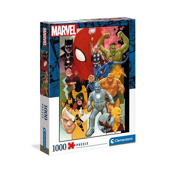 High Quality Collection: Marvel szuperhősök 80-as évek 1000db-os prémium HQC puzzle 69x50cm - Clemen