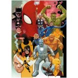High Quality Collection: Marvel szuperhősök 80-as évek 1000db-os prémium HQC puzzle 69x50cm - Clemen
