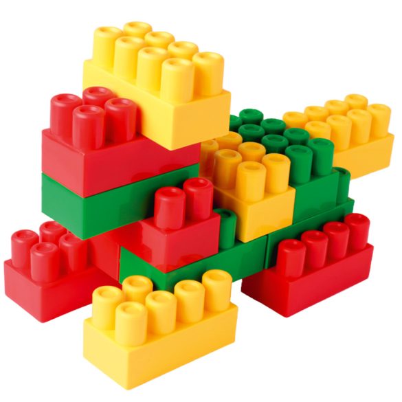 Wader 15 db-os színes építőkocka szett