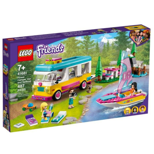 LEGO Friends 41681 - Erdei lakóautó és vitorlás