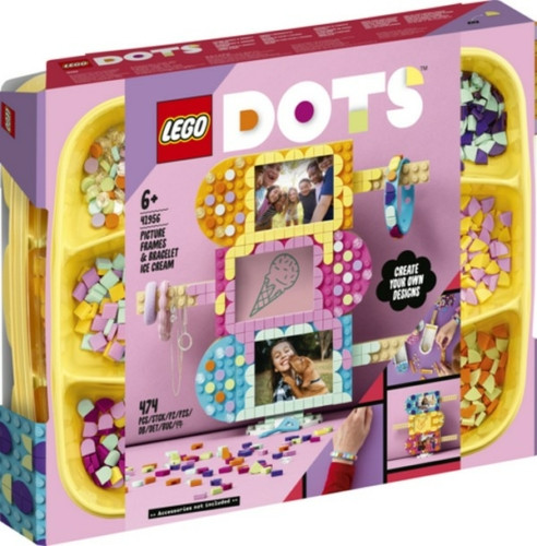 LEGO DOTS 41956 - Fagylaltos képkeret és karkötő