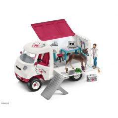 Schleich 42370 - Mobil állatorvos hannoveri csikóval