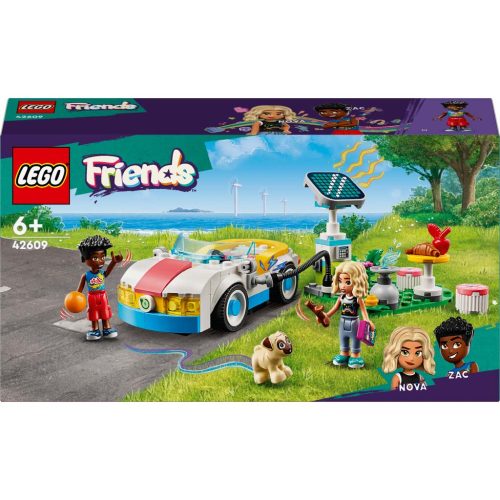 LEGO Friends 42609 - Elektromos autó és töltőállomás