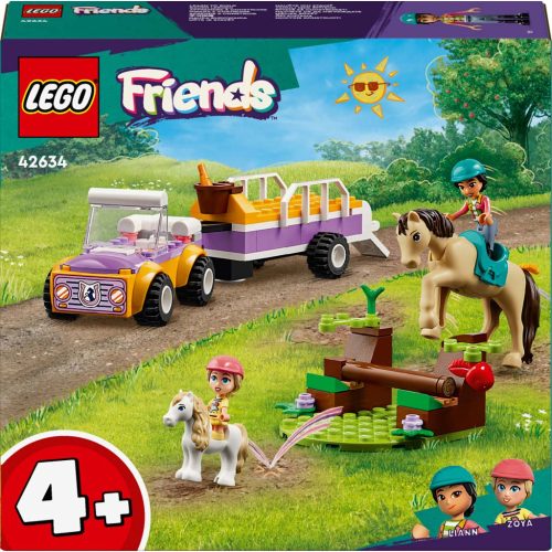 LEGO Friends 42634 - Ló- és póniszállító utánfutó