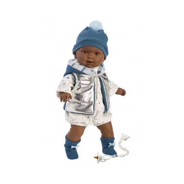 Llorens Zareb 42cm-es baba hanggal és cumival