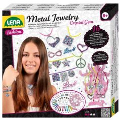   LENA : fém medálok és kristályok ékszerkészítő szett 