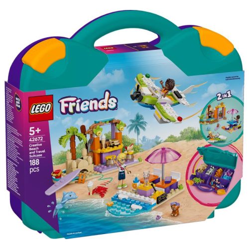 LEGO Friends 42672 - Kreatív tengerparti bőrönd