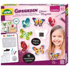   LENA: Pillangós gipszkiöntő és hűtőmágnes készítő szett
