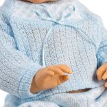 Llorens: Tao 45cm-es újszülött kisfiú baba kék ruhában