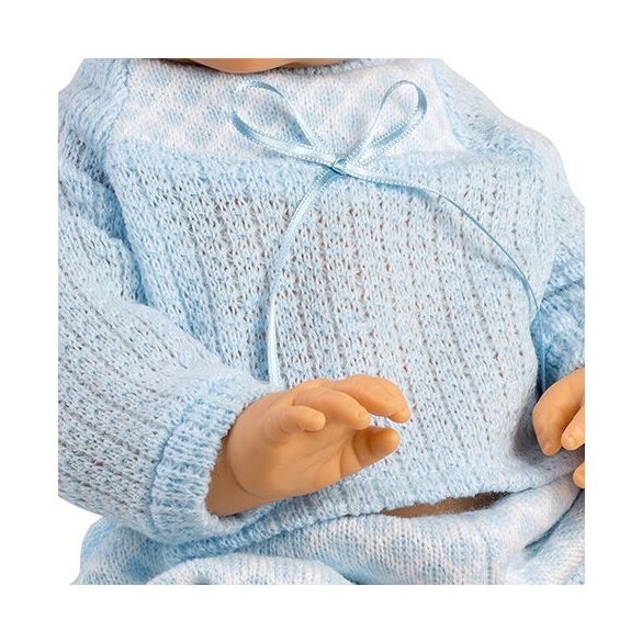 Llorens: Tao 45cm-es újszülött kisfiú baba kék ruhában