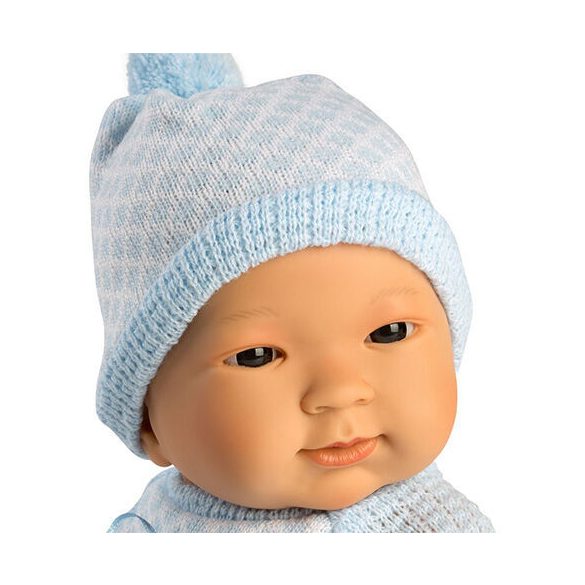 Llorens: Tao 45cm-es újszülött kisfiú baba kék ruhában