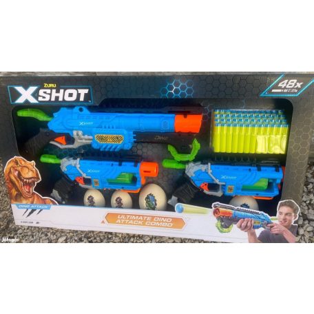 X-Shot: Dino Attack - Combo két játék óriás fegyveres szett!