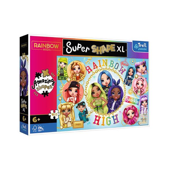Trefl Junior: Super Shape XL Rainbow High - 160 darabos puzzle