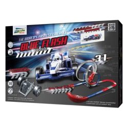   Darda: Blue Flash 3 az 1-ben pályaszett Formula kék hátrahúzható pályaautóval