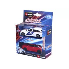   Bburago 1 /43 - Audi A6 rendőrautó és üldözöttje (Subaru Impreza)