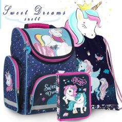 Unikornis ergonomikus iskolatáska SZETT – Sweet Dreams