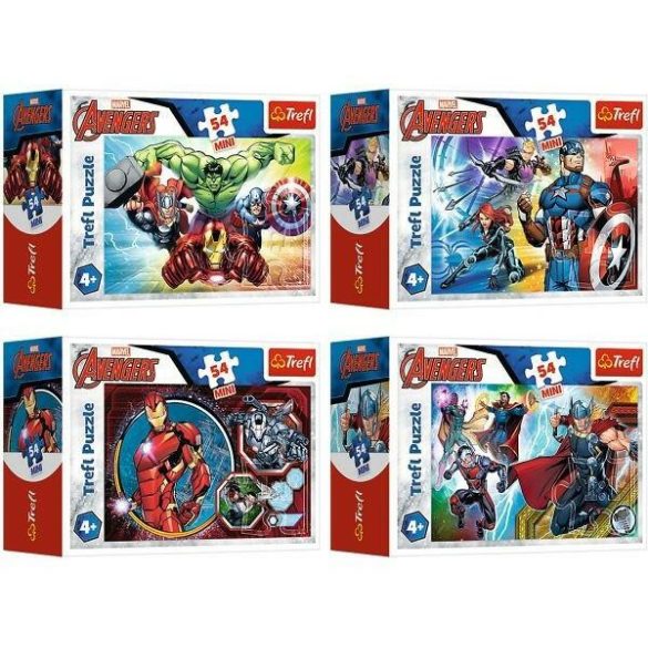 Trefl Marvel - Bosszúállók mini puzzle 54 db-os - többféle