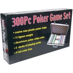 Alu bőröndös póker szett 300db zsetonnal