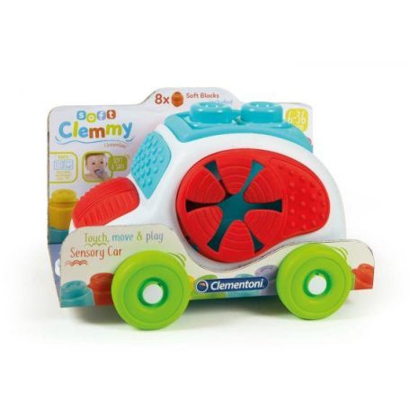 Clemmy Baby - 8 db puha kocka autós tárolóval