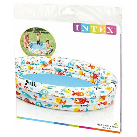 Intex Halacska felfujható medence 132x28 cm