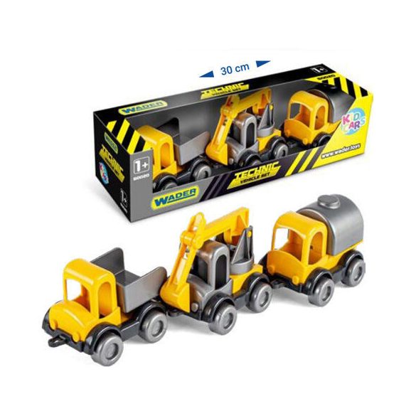 Kid Cars munkagépek 3 db-os szett – Wader