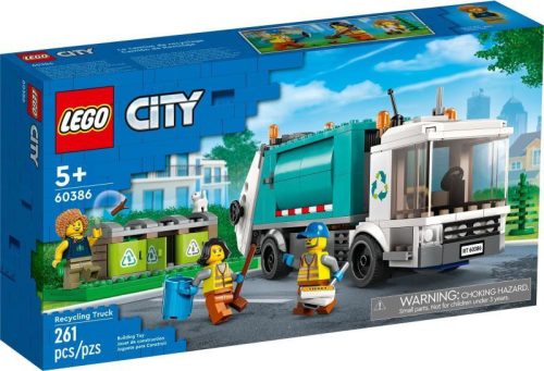 LEGO City 60386 - Szelektív kukásautó