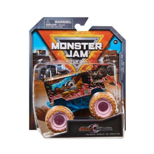 Monster Jam : Glaze Machine fekete monster kisautó 1/64 - Spin Master 