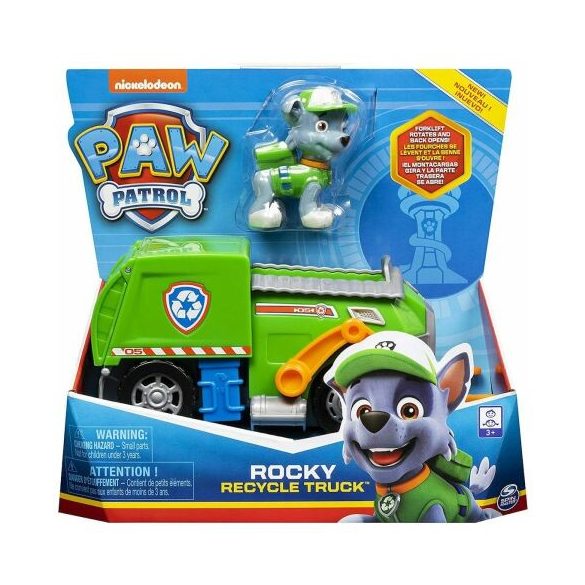 Spin Master Mancs őrjárat Rocky újrahasznosító teherautója kutyus figurával