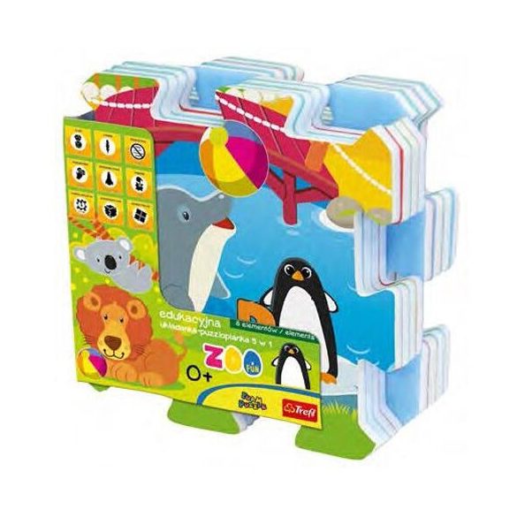 Állatkerti móka szivacs puzzle – Trefl