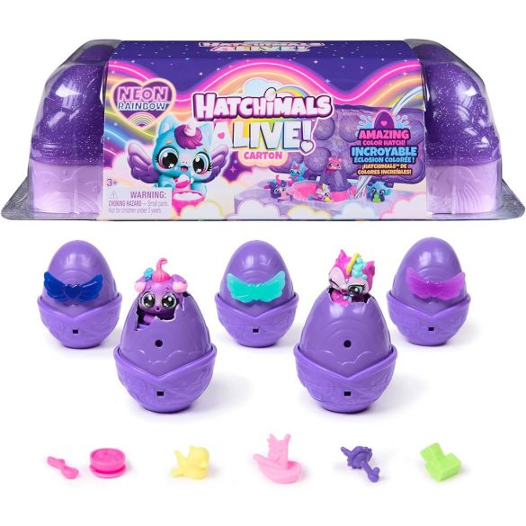 Hatchimals Alive! : Neon Rainbow Tojástartó